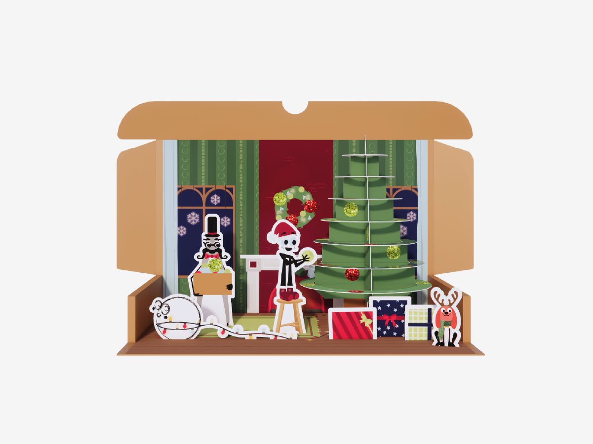 Pi's knutselset - alles draait om kerstbomen