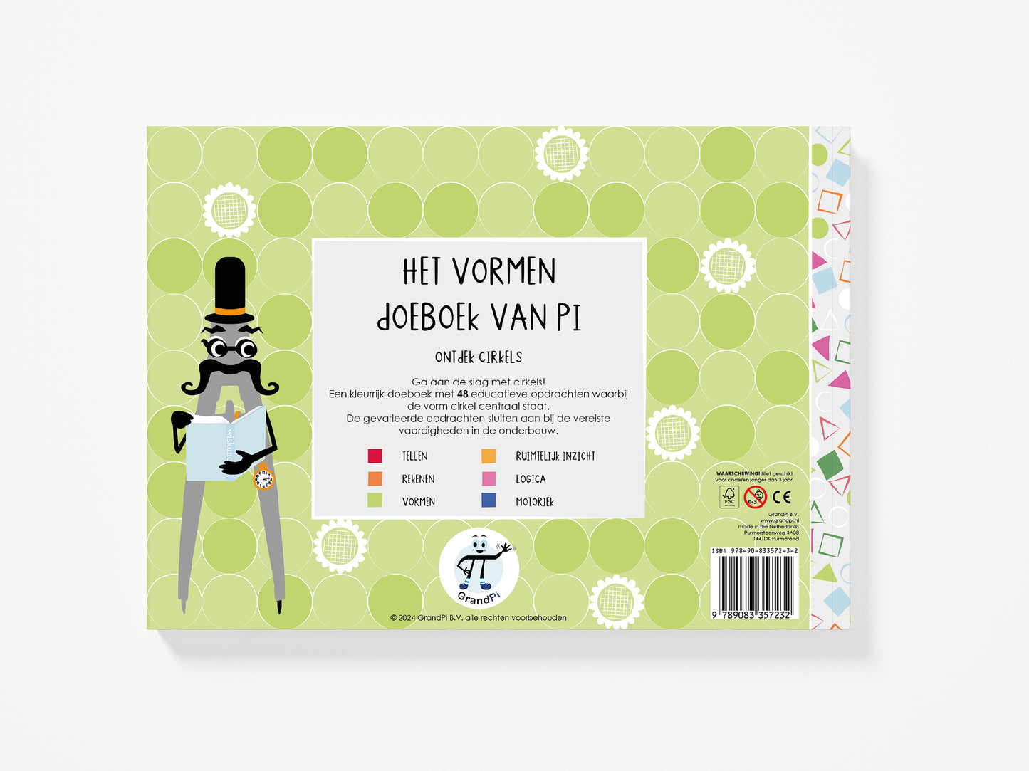 Het vormen doeboek van Pi - ontdek cirkels