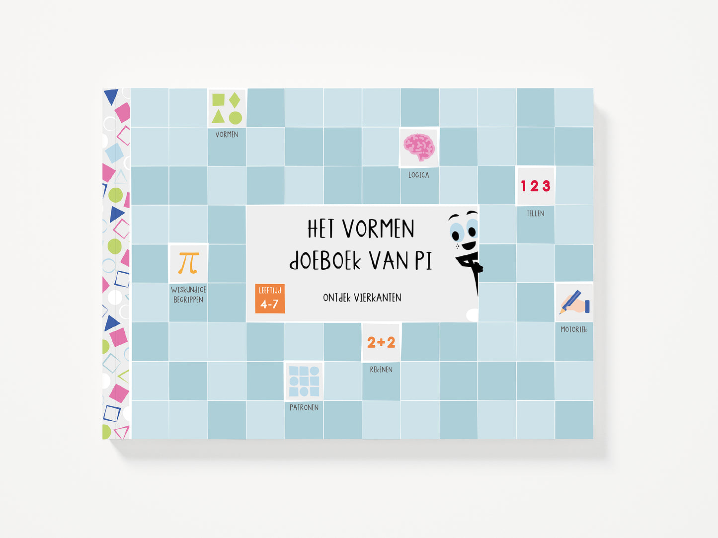 Het vormen doeboek van Pi - ontdek vierkanten