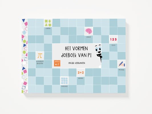 Het vormen doeboek van Pi - ontdek vierkanten